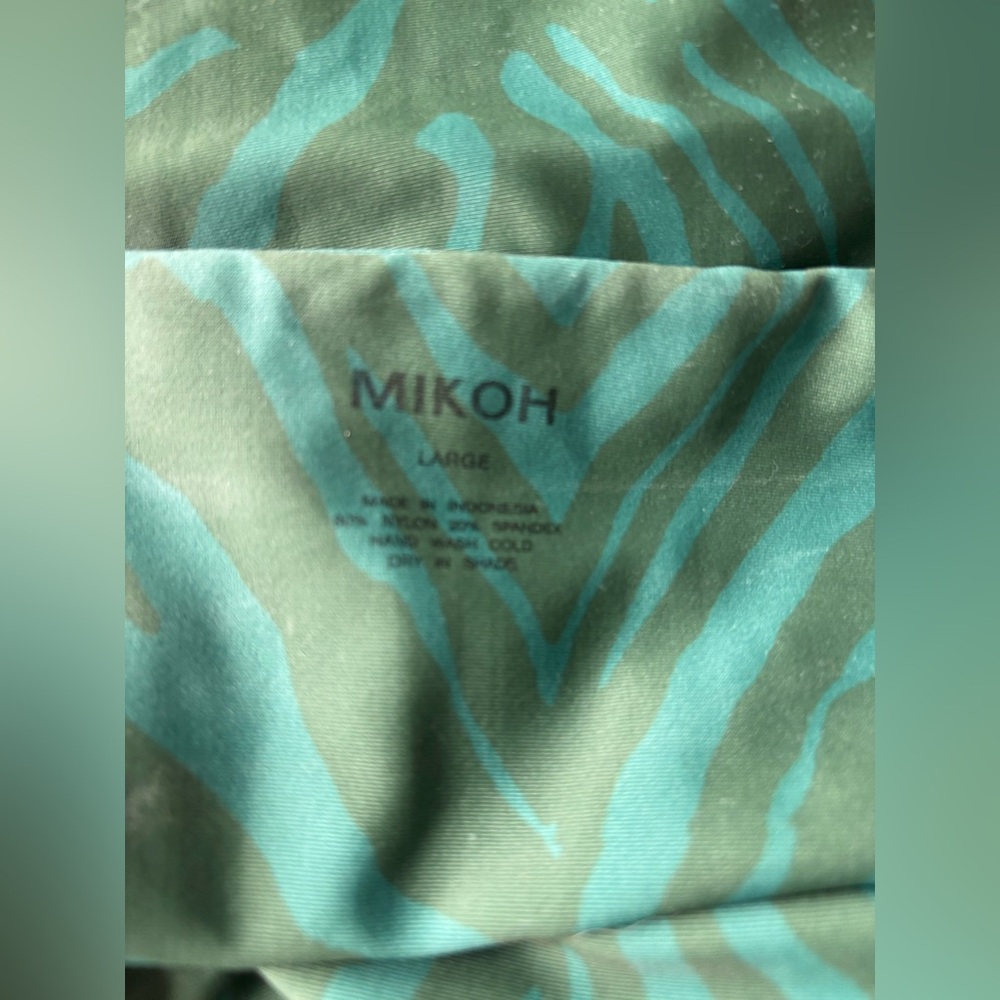 MIKOH Green Zebra Print Swimsuit - Picture 2 of 3